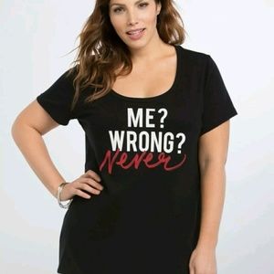 💟Never Wrong Scoop Tee Torrid size 1